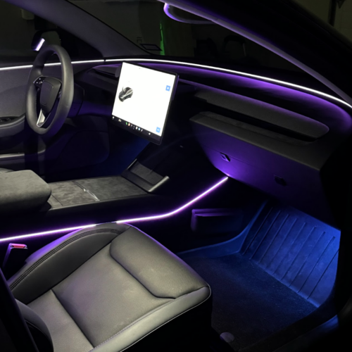 Ambient LED Strip Lights for Tesla Model 3/Y - Multi-Color Interior Lighting Kit