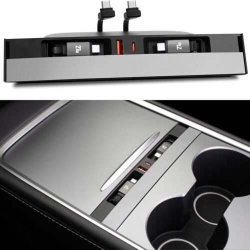71DguXUpD0L._AC_SL1500_ USB-C Fast Charging Hub for Tesla - 3-in-1 Centre Console Charger