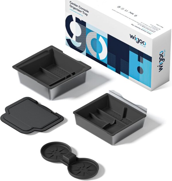 71h6-Ktdh4L._AC_SL1500_ Multi-Layer Tesla Console Organiser - 3-Piece Centre Console Storage Insert Kit