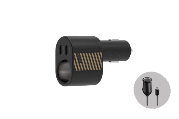 Jowua 3-in-1 Car Charger USB-C Fast Charging Hub for Tesla - 3-in-1 Centre Console Charger