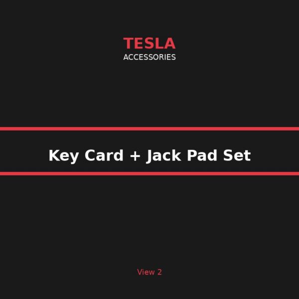 key_card_and_jack_pad_set_1 Tesla Key Card Holder & Lifting Jack Pad Set - Silicone Accessories Bundle