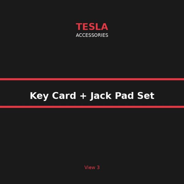key_card_and_jack_pad_set_2 Tesla Key Card Holder & Lifting Jack Pad Set - Silicone Accessories Bundle