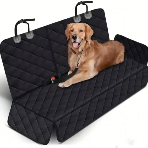 Dog Car Seat Cover Pet Travel Carrier Mattress Waterproof Dog Car Seat Protector With Middle Seat Armrest For Dogs 15