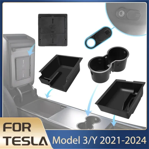 S1b312bc2f05042a783303ac2bdb5cf15L.webp Tesla Model 3 Y Storage Box 5Pcs Hidden Cup Holder