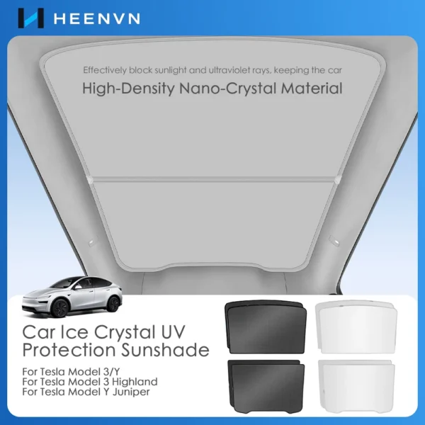 Se2287cfb586b4e2393649a958251b2b3j-1.webp TESLA Model 3/Y Sunshade 2025 Ice Cloth Roof Shade